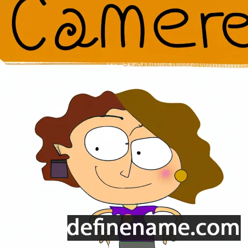 cartoon of the name Carme