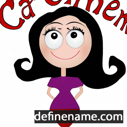 cartoon of the name Carmen