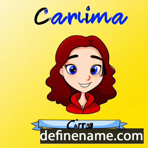 cartoon of the name Carmina