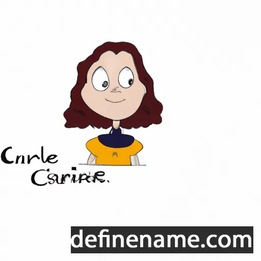 cartoon of the name Caroline