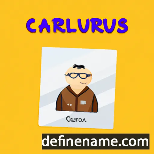 cartoon of the name Carolus