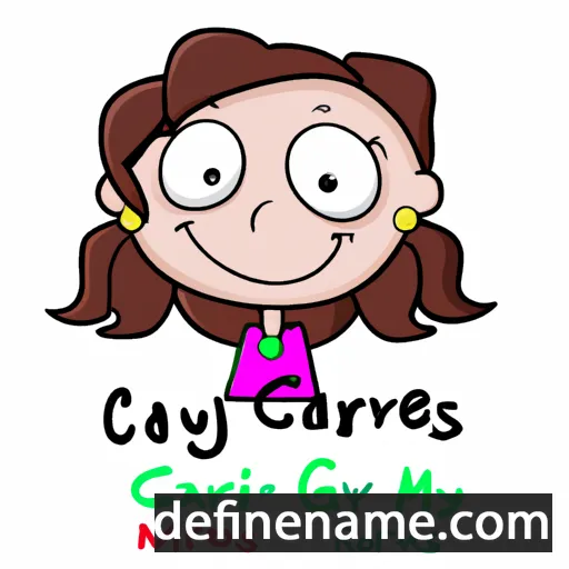 cartoon of the name Carys