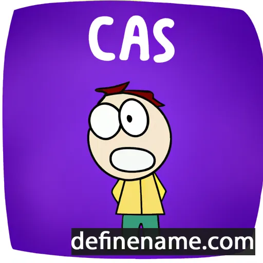 cartoon of the name Cas