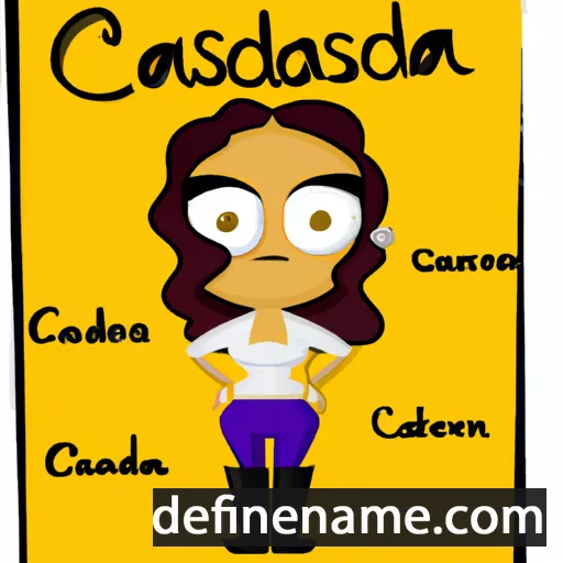 cartoon of the name Casandra