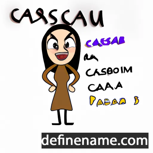 cartoon of the name Cassarah