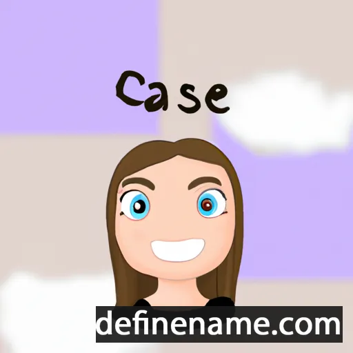 cartoon of the name Cassie