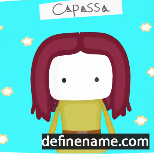 cartoon of the name Cassiopea