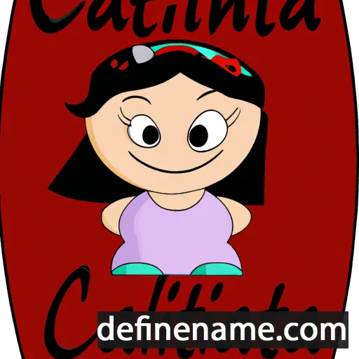 cartoon of the name Catalina