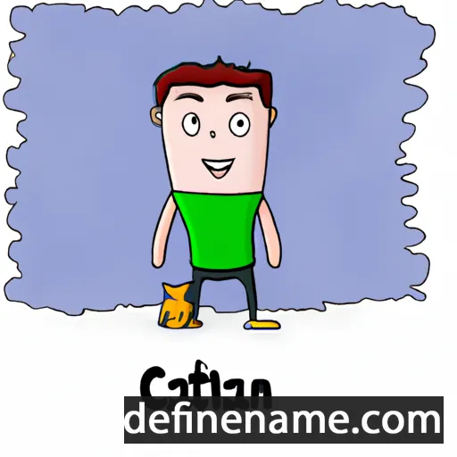 cartoon of the name Cathán