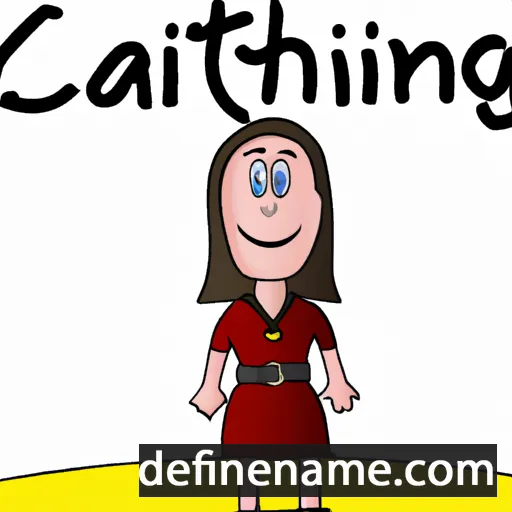 cartoon of the name Cathrin