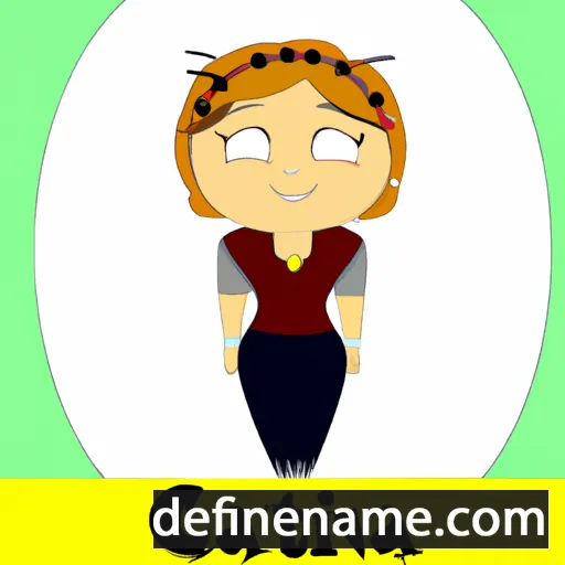 cartoon of the name Catina