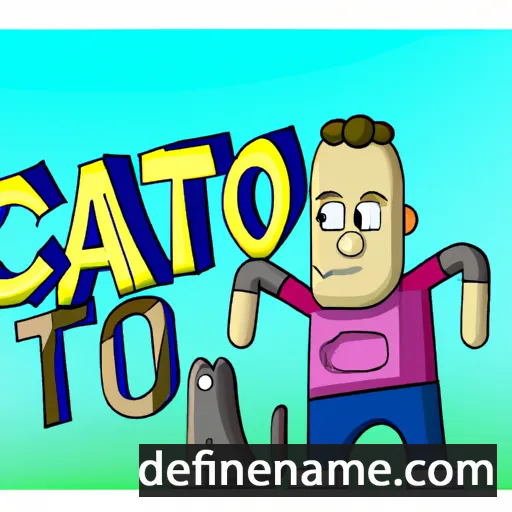 cartoon of the name Cato