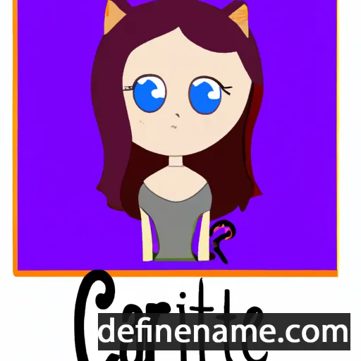 cartoon of the name Catrine