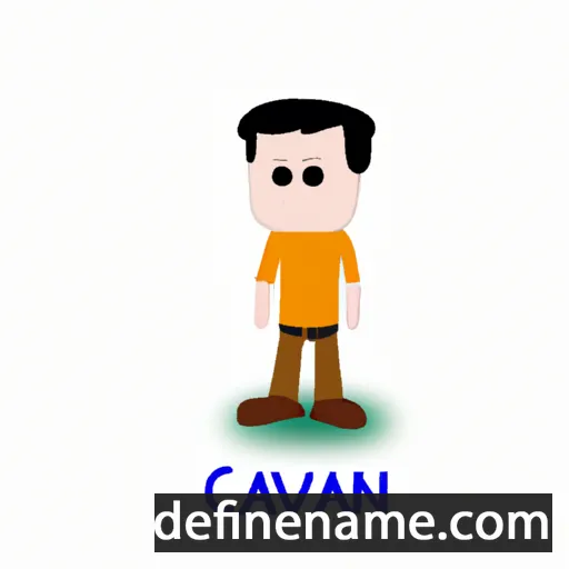 cartoon of the name Cavan