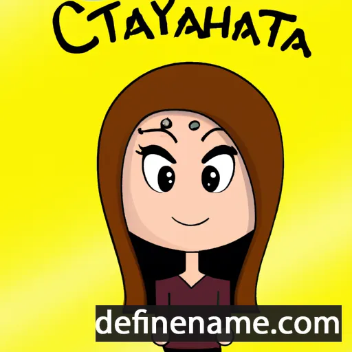 cartoon of the name Cayetana