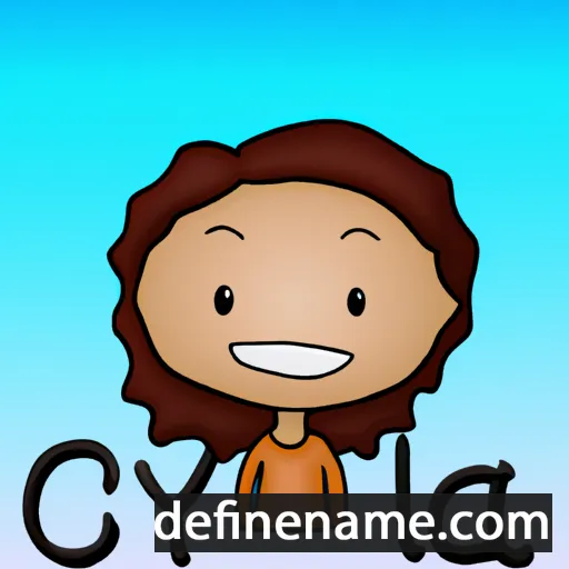 cartoon of the name Cayla