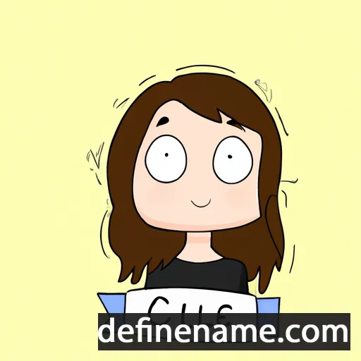 cartoon of the name Cécile