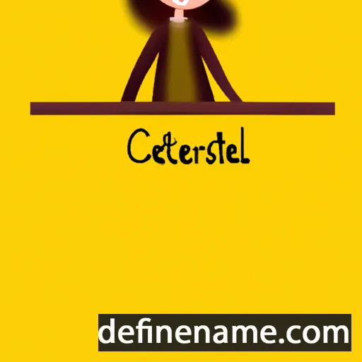 cartoon of the name Célestine