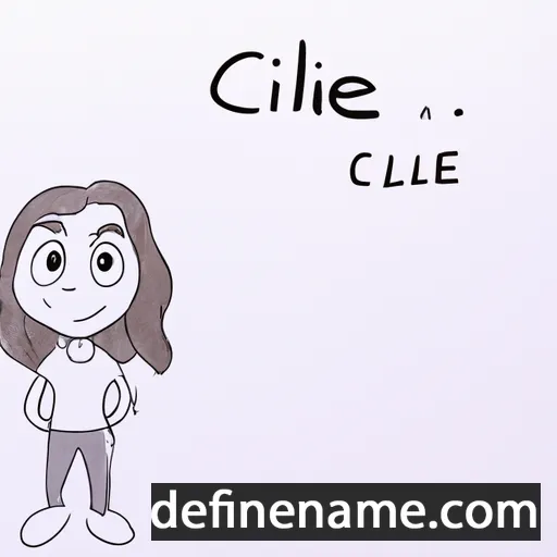 cartoon of the name Céline