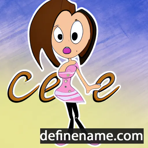 cartoon of the name Cece