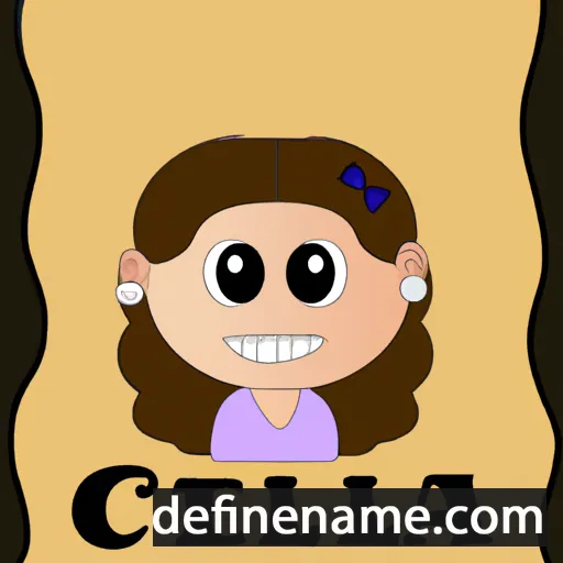 cartoon of the name Cecelia