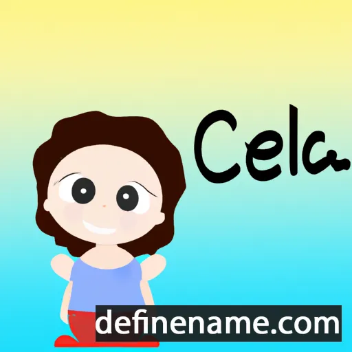 cartoon of the name Cecília