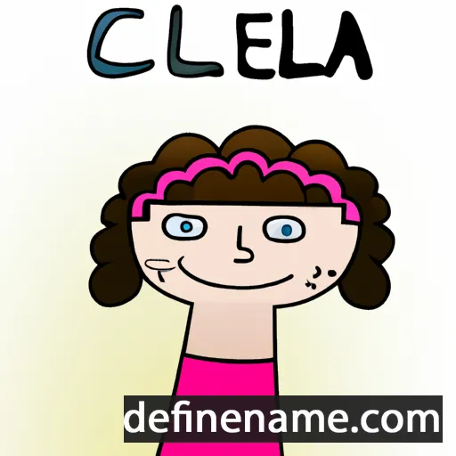 cartoon of the name Cecilia