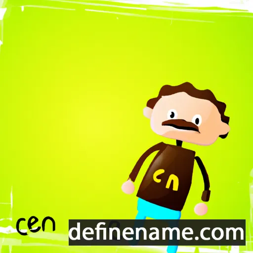 cartoon of the name Cefin