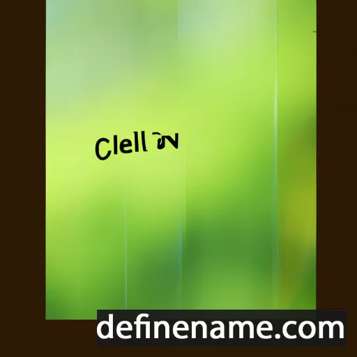 cartoon of the name Celina