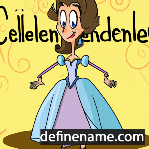 cartoon of the name Cendrillon