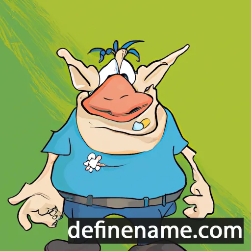 cartoon of the name Cerdic