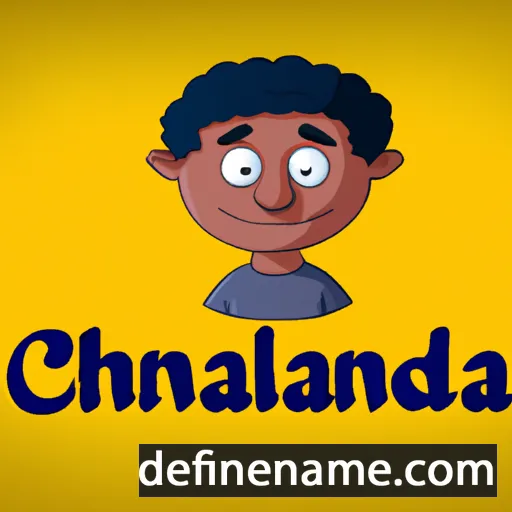 cartoon of the name Chaminda