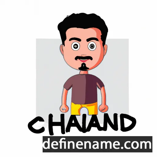 cartoon of the name Chandan