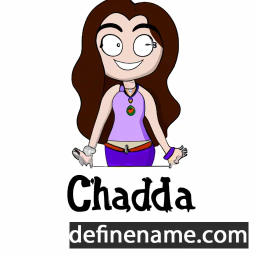 cartoon of the name Chandra