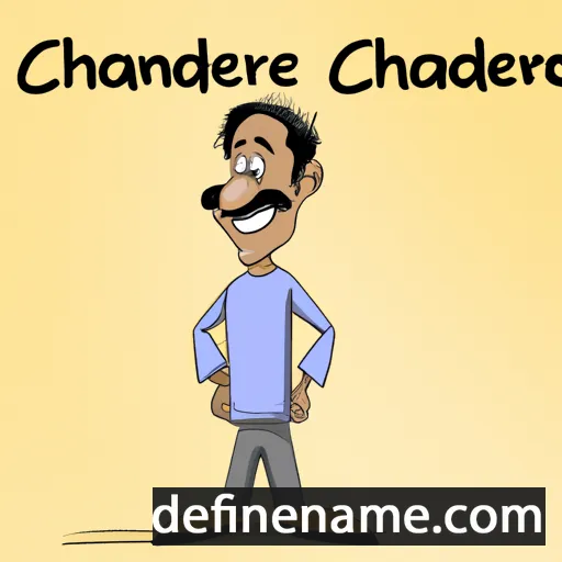 cartoon of the name Chandrashekhar