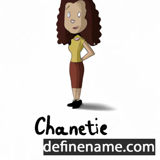 cartoon of the name Chanté