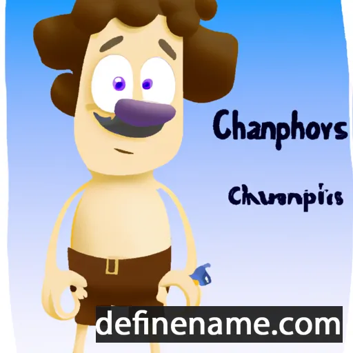 cartoon of the name Charalampos