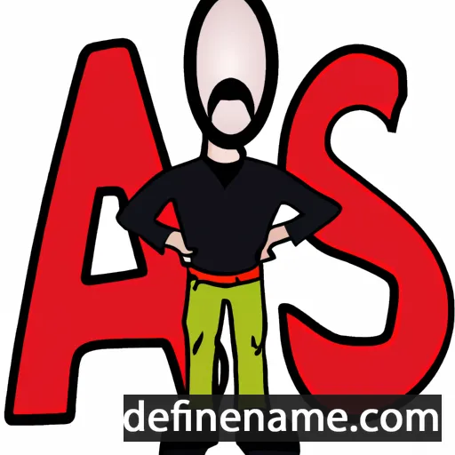 cartoon of the name Ás