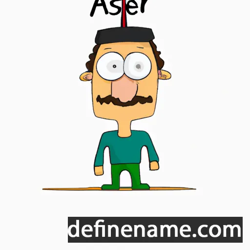 cartoon of the name Ásér