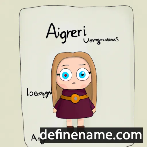 cartoon of the name Ásgerð