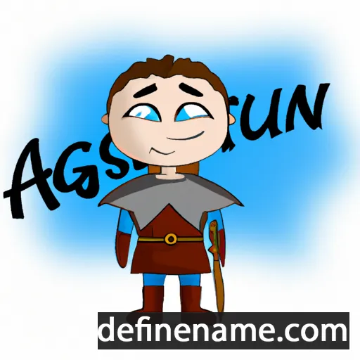 cartoon of the name Ásgunnr