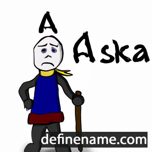 cartoon of the name Áslákr