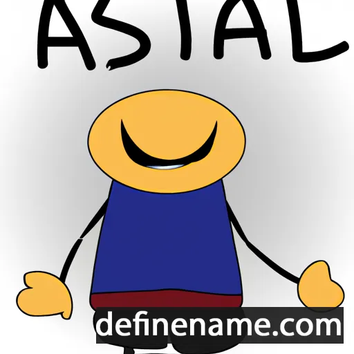 cartoon of the name Áslat