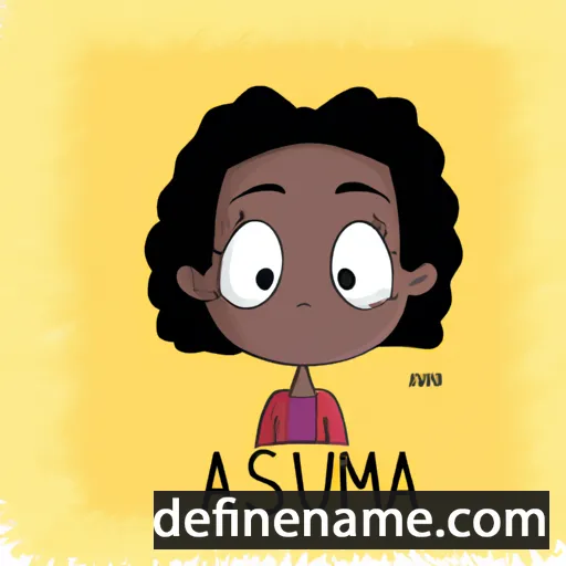 cartoon of the name Ássuma