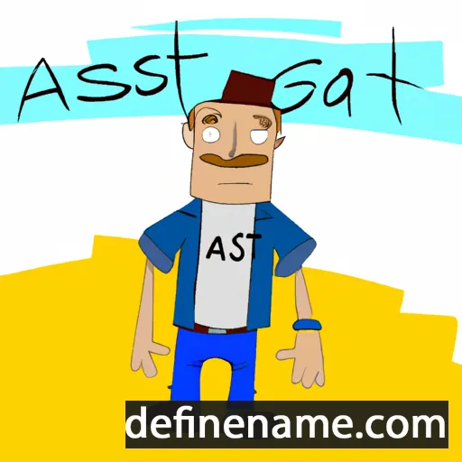 cartoon of the name Ást