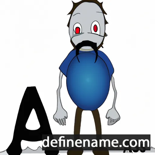 cartoon of the name Åʹsǩǩ