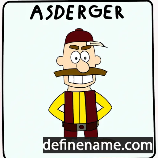 cartoon of the name Åsgjerd