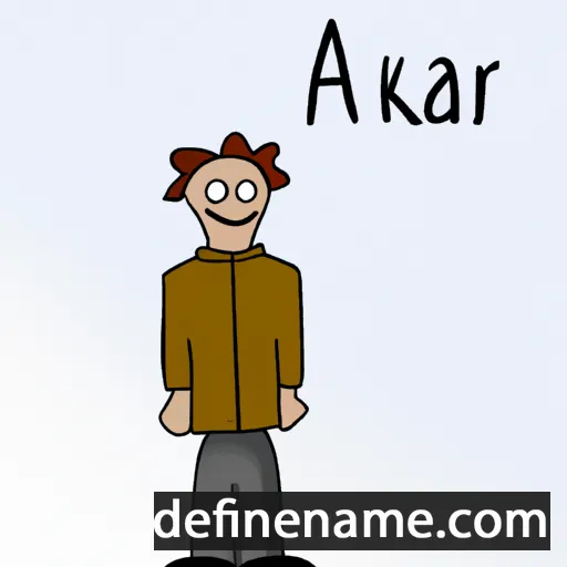 cartoon of the name Åskar