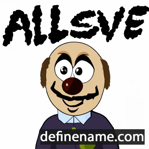 cartoon of the name Åsleiv