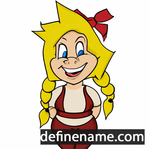 cartoon of the name Åsne